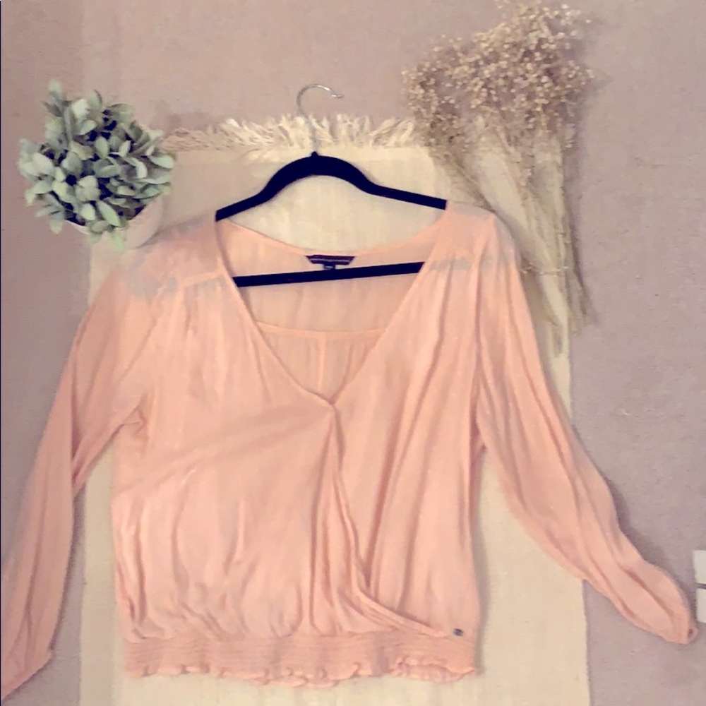 Baby pink lightweight blouse
